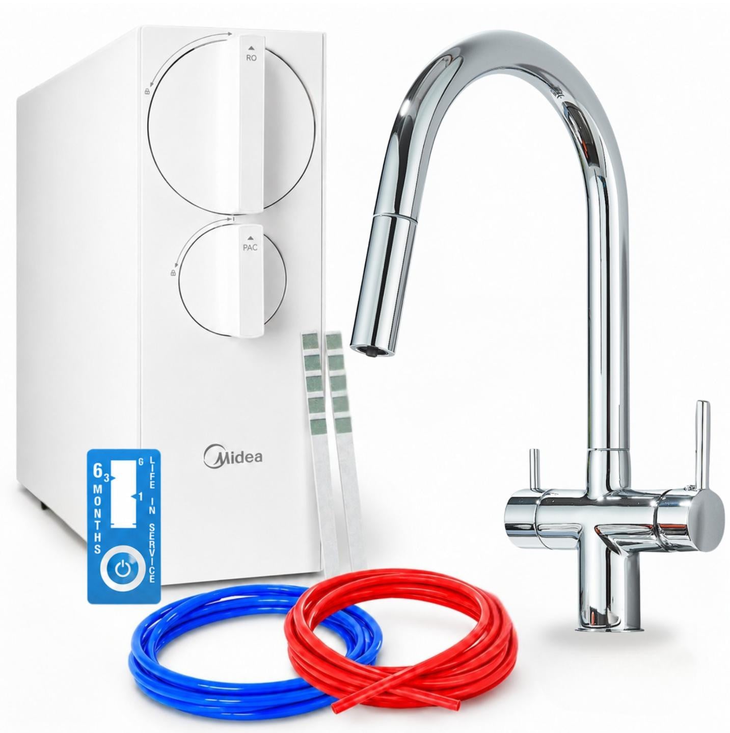 ARI Omgekeerde osmose waterfilterset Ari 800 GPD met chroom mengkraan en keramisch filterpatroon