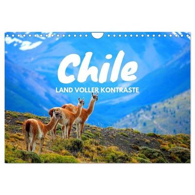 Chile - Land voller Kontraste (Wandkalender 2027 DIN A4 quer), CALVENDO Monatskalender