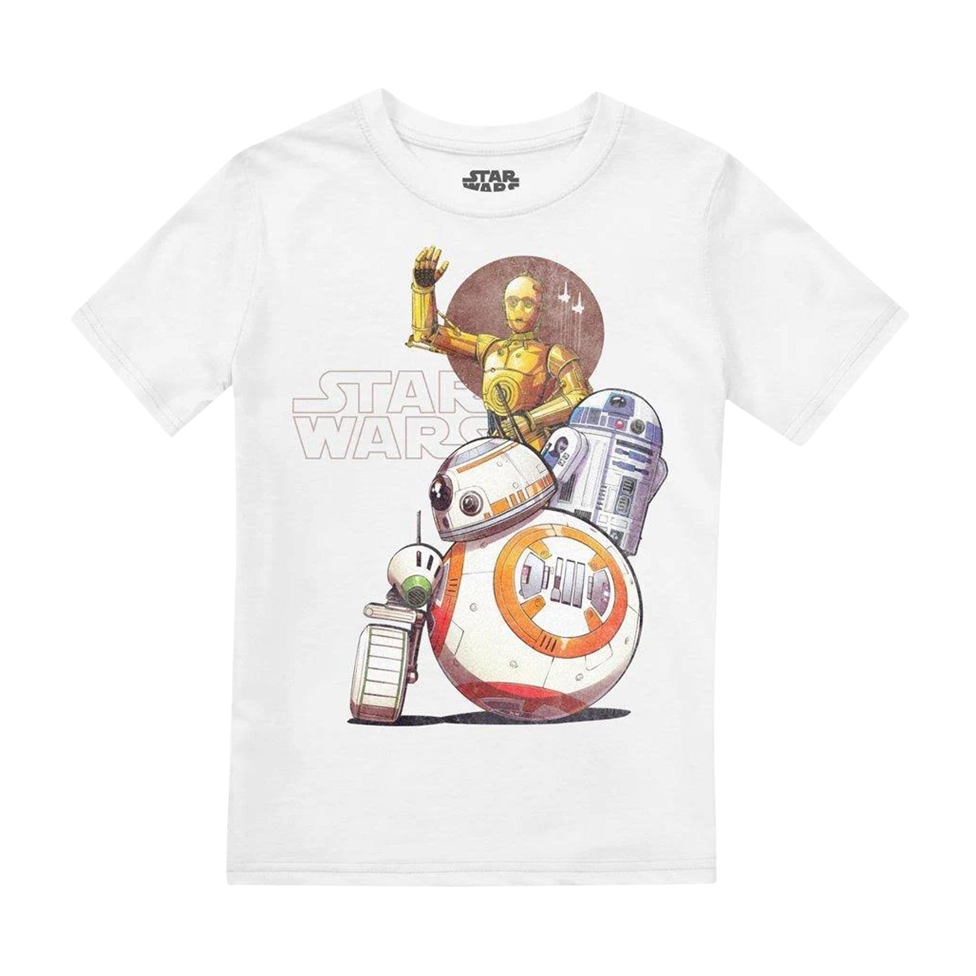 Star Wars Kinderen/Droid Squad Droid T-Shirt (Wit)