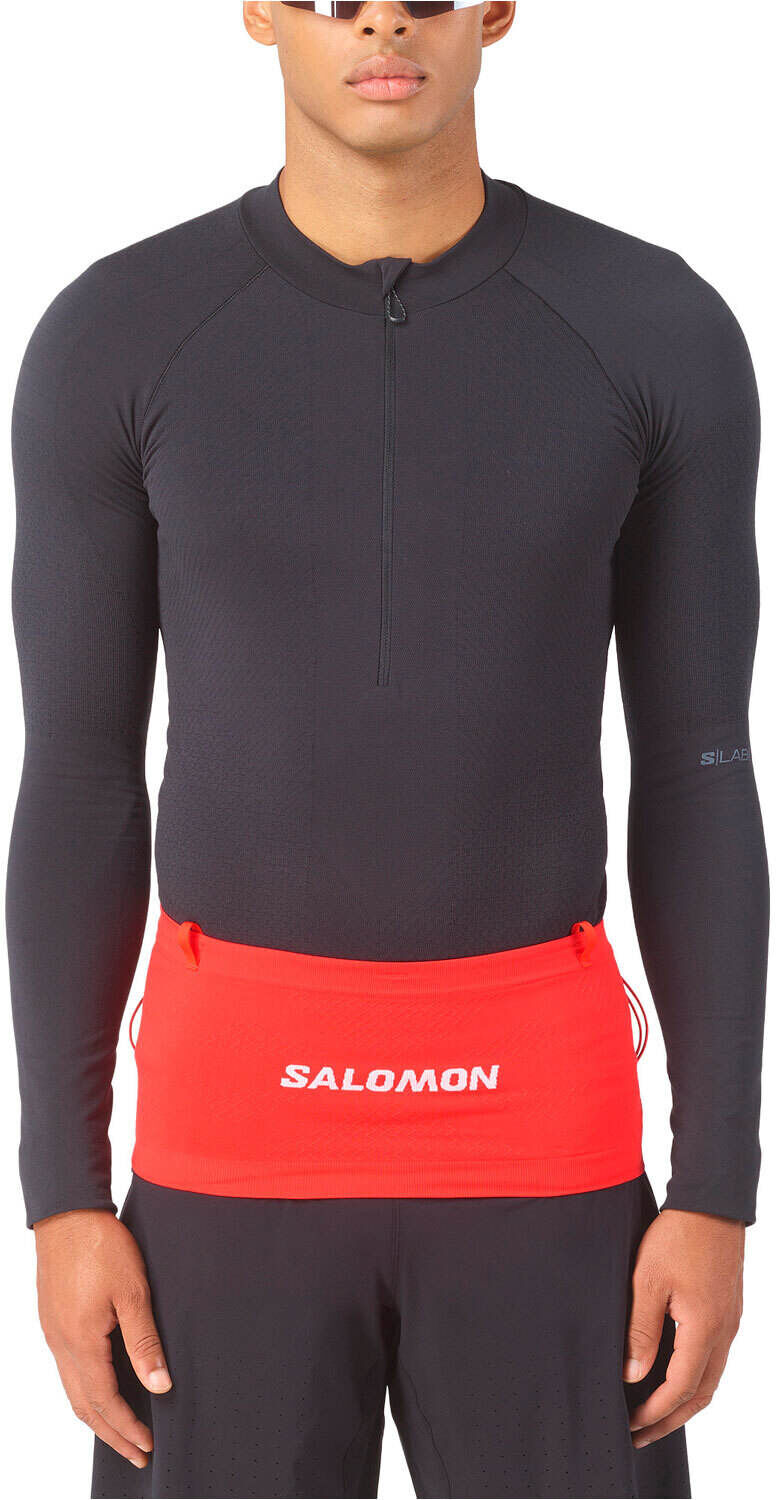 Salomon adv skin seamless belt riñonera Rojo (XS)