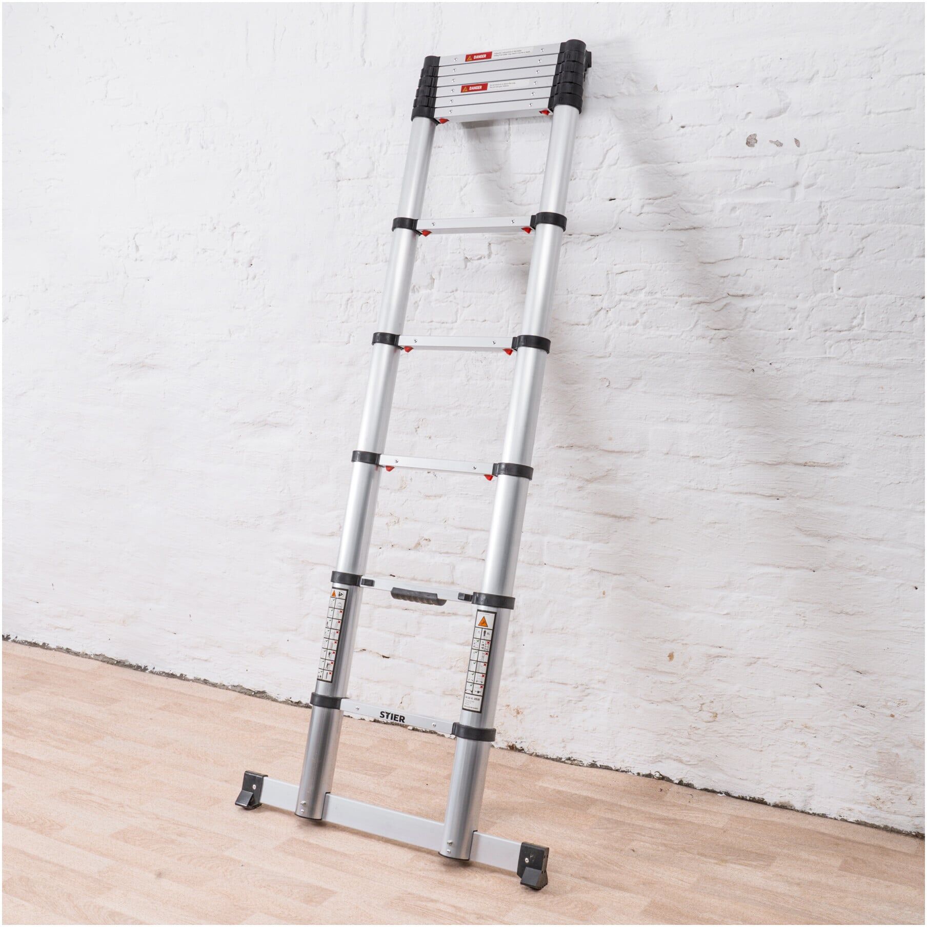 STIER Teleskopleiter Premium+ 3,2 m 11 Sprossen (903473)