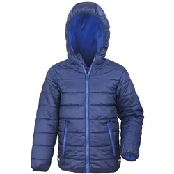 Result Clothing, Jungen, Laufjacke, Junior Soft Padded Jacket, Blau, XXS