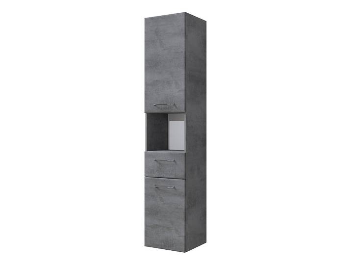 Hochschrank - 35 cm Typ B 35 x 168 x 33cm Grau/Dunkelgrau