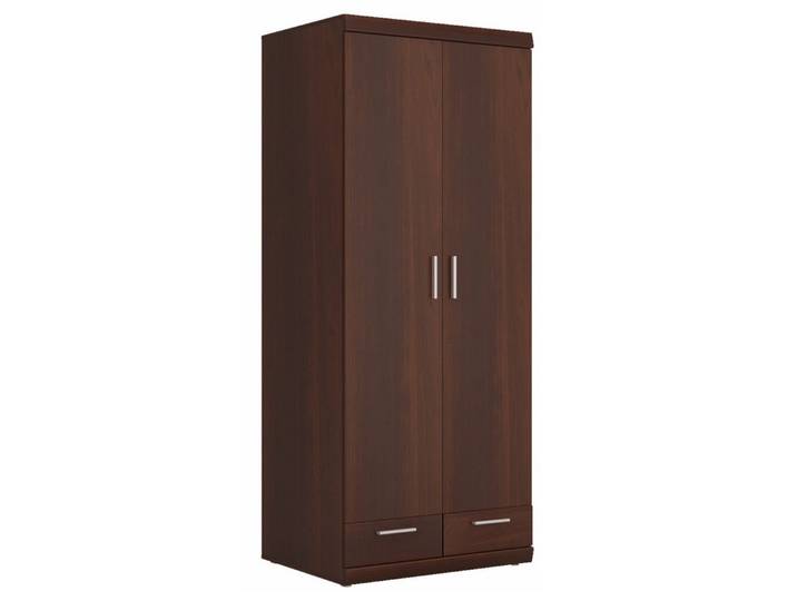 Feldmann-Wohnen Kleiderschrank Imperial (mit Türen mit Schubladen, 1-St., moderne Optik mit Türen mit Schubladen) 80x60,5x195cm 2-türig Nussbaum Imperial
