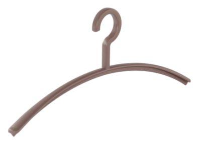 Kunststoff-Kleiderbügel Rudolf Weber KG Rom, schmutzhemmende Oberfläche, 10 Stück, beige