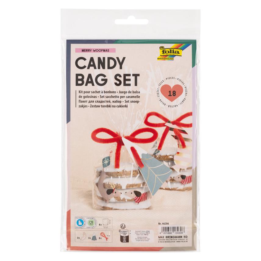 Folia Candy Bag Set Merry Woofmas (18x) (46206)
