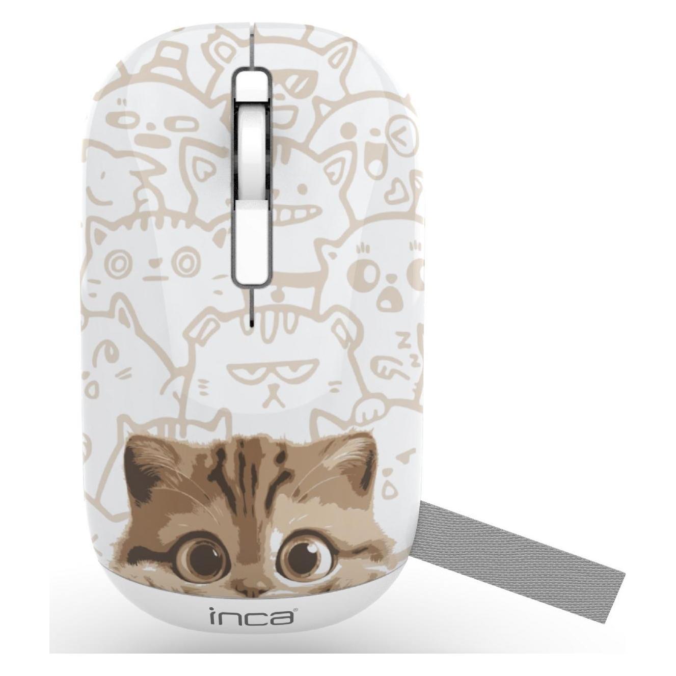 Inca Maus IWM-242K Wireless, Katzenmotiv (Kabellos) (IWM-242K)