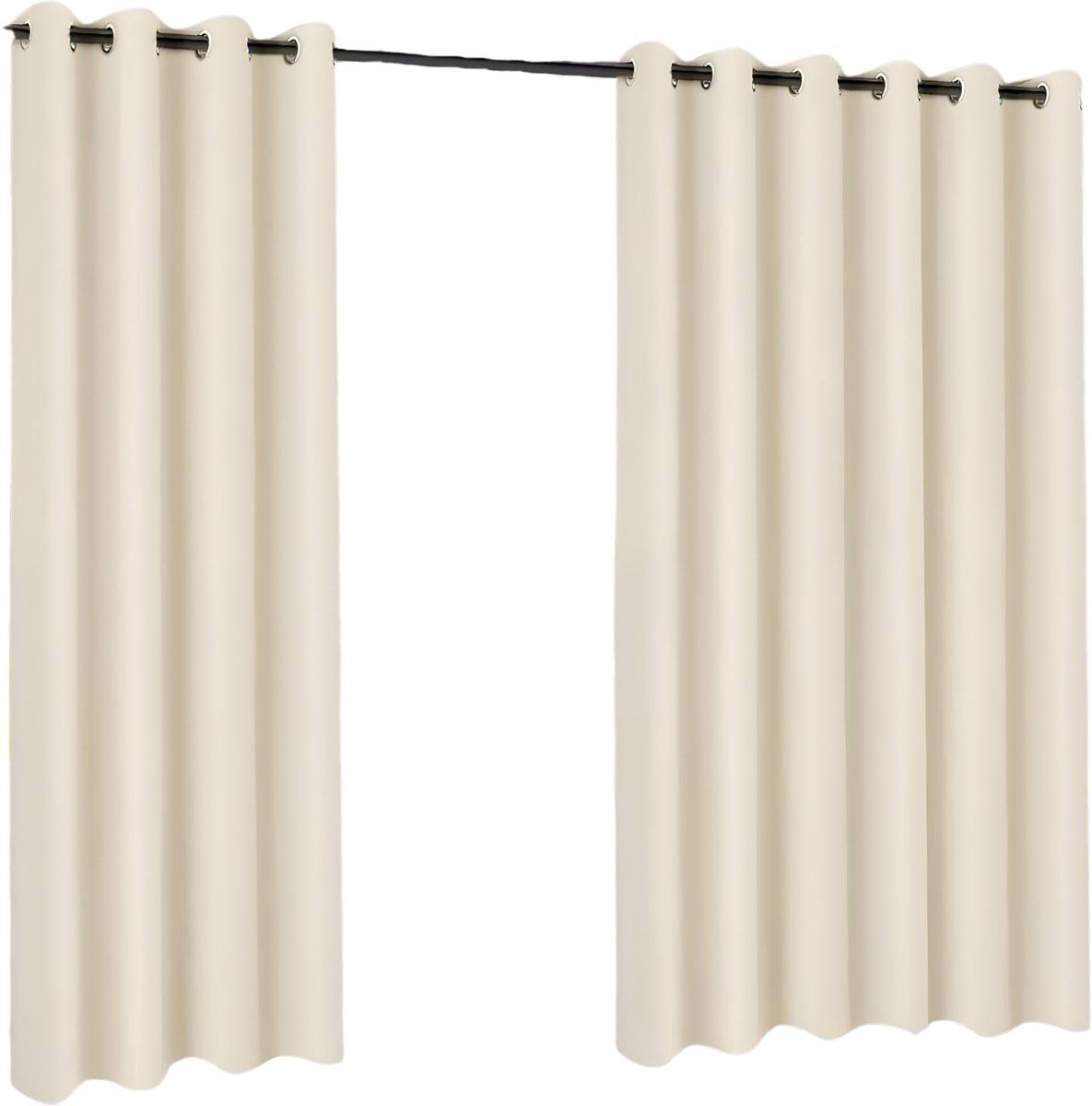 Happiq Semi-transparante buitengordijnen voor patio, veranda en pergola, 2 stuks, 132 x 238 cm