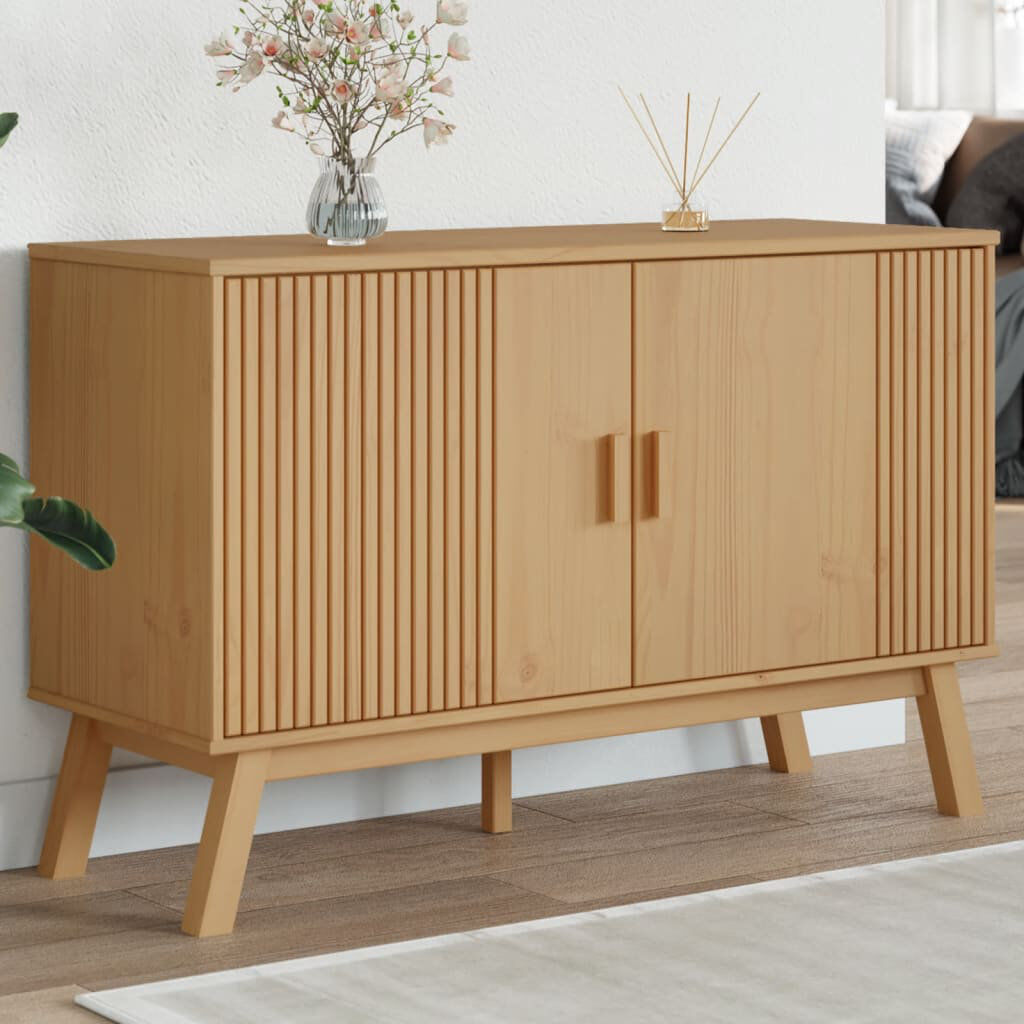 Norden Home Joanna 114cm Sideboard Brown 73.5cm H X 114cm W X 43cm D