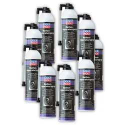 9x Reifenreparaturspray LIQUI MOLY 3343 Pannenhilfe Reifen-Reparatur-Spray 500ml