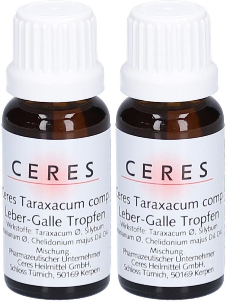 Ceres Taraxacum comp.Leber-Galle Tropfen 2x 2x20 ml