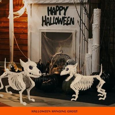 Uplift Treasures Halloween Little Wolf Skeleton Decoration Creative Indoor Outdoor Animal Skeleton Home & Garden Ornament Halloween Little Wolf Skeleton Decoration Creative Indoor Outdoor Animal Skeleton Home & Garden Ornament