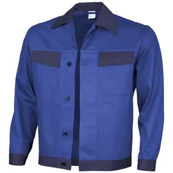 QUALITEX HIGH QUALITY WORKWEAR Bundjacke basic 2-farbig kornblau/marine Herren: 110