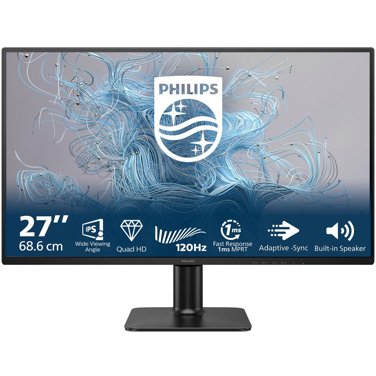 27" (68,58cm) Philips 27E2N2500 schwarz 2560x1440 1xDisplayPort 1.4 / 1xHDMI 2.0