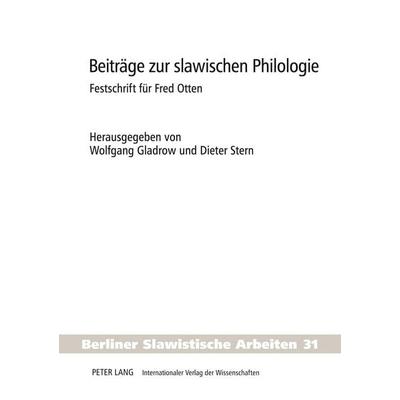 Beiträge zur slawischen Philologie, Taschenbuch von , Peter Lang GmbH, Internationaler Verlag der Wissenschaften, 978-3-631-56180-5