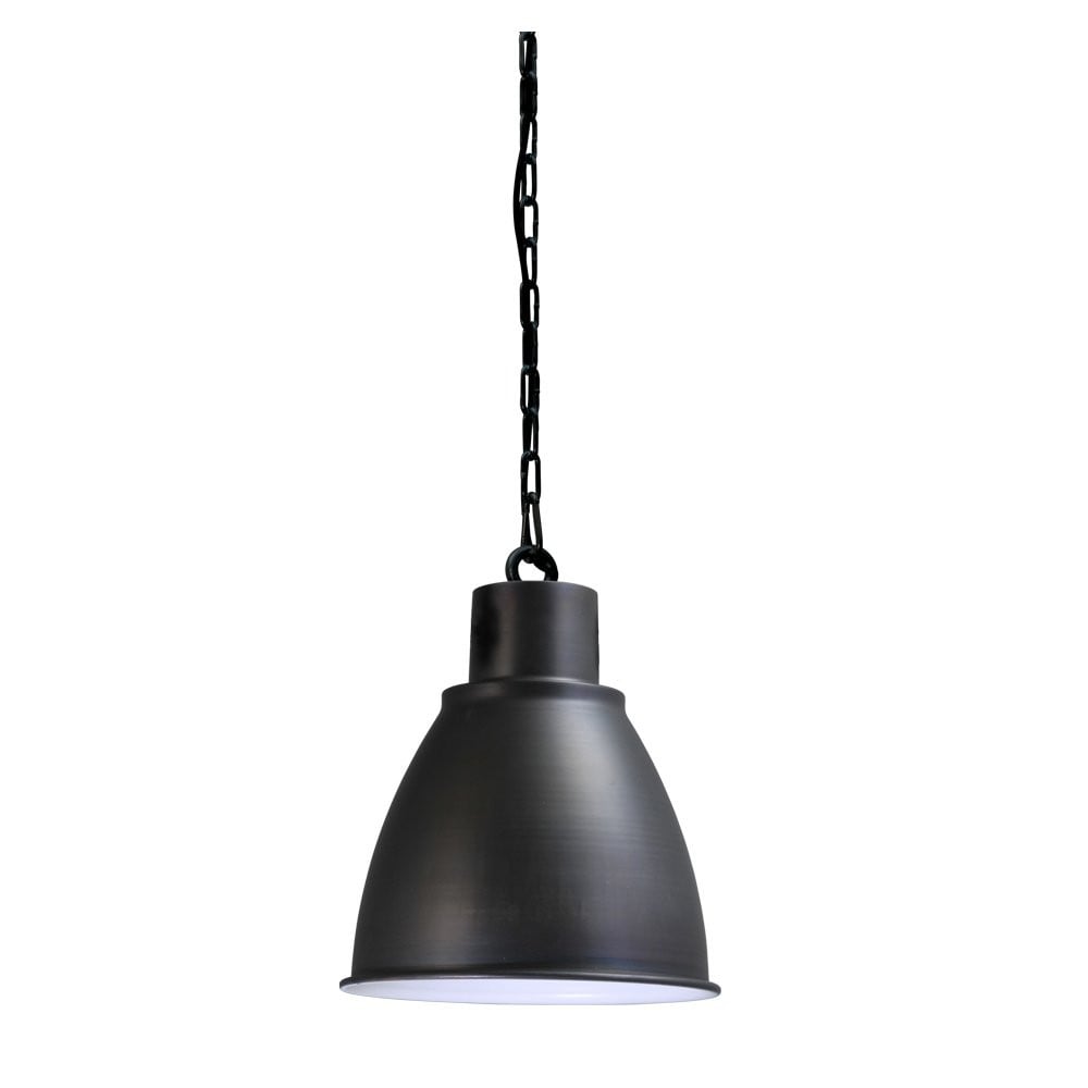 Masterlight Industria Retro Industrie Hanglamp - Zwart - Metalen Koepel - E27