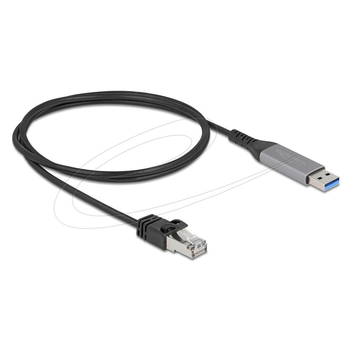 Delock USB LAN Kabel USB Typ-A zu RJ45 Gigabit Ethernet 1 m (CAT6, 1 m) (60755)