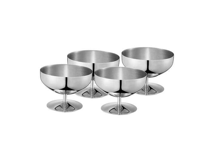 Dorre Coupe à dessert/verre à glace Acier inoxydable, lot de 4, 25 cl