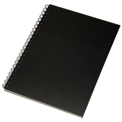 Esselte, Heft + Block, Notesblok Memo Art A5 wire-o lin. sort (A5, Liniert, Harter Einband)