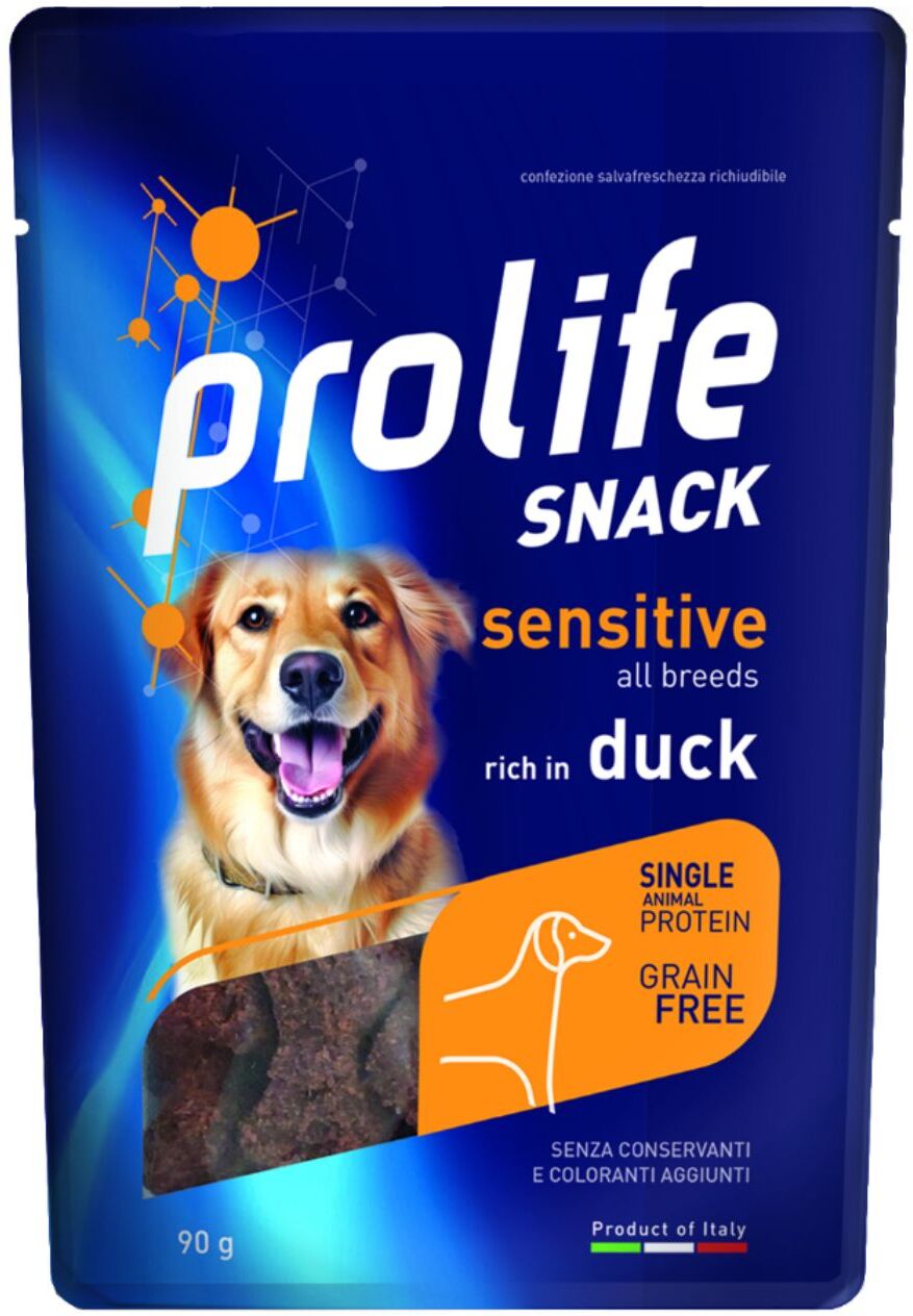 Prolife® Prolife Snack per Cani Sensitive Grain Free Anatra Monoproteico 90 g