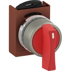 ABB P9MSVZ0R Wahlschalter, rot, langer Griff, Metall-Reihe 1SFA184856R9001