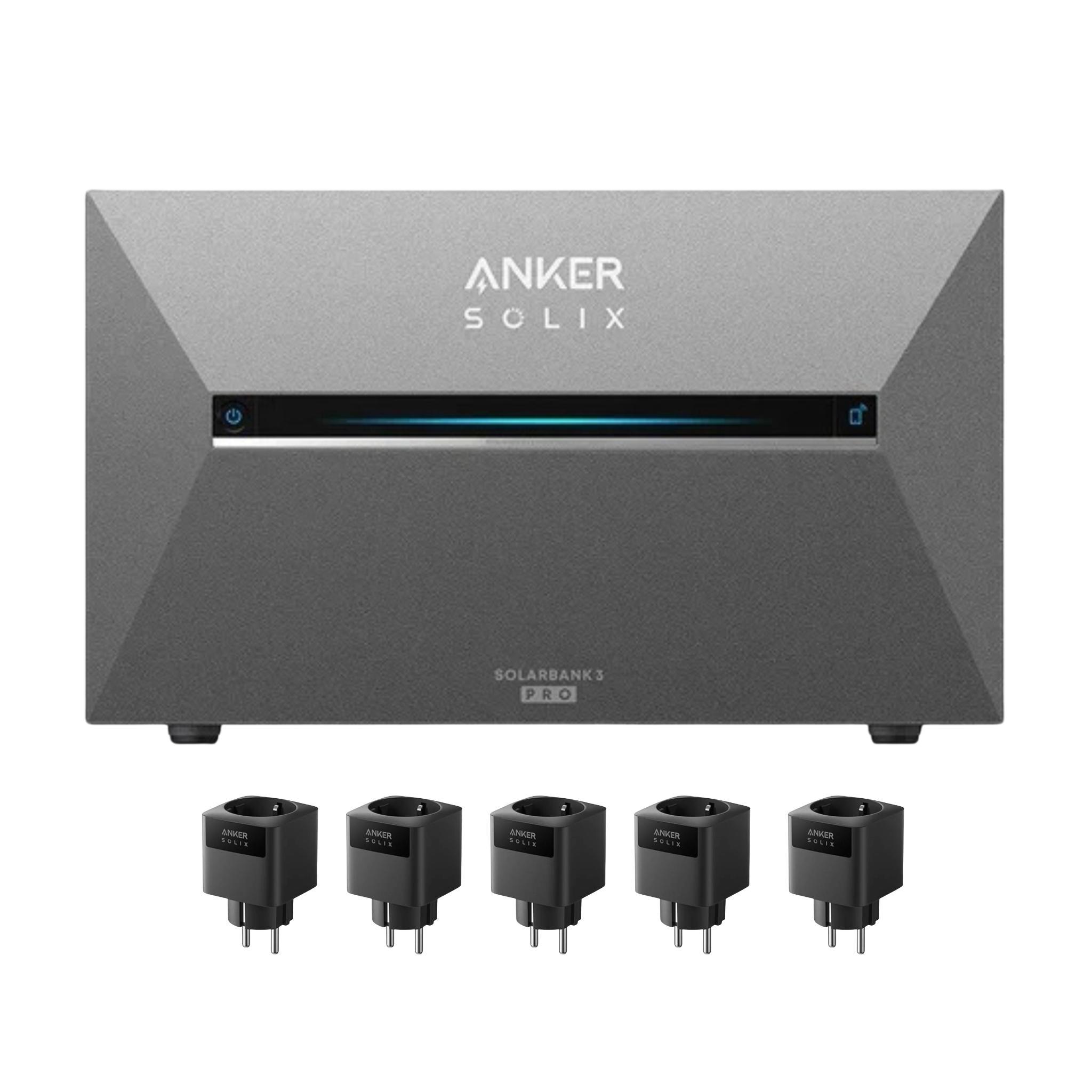 Anker SOLIX Solarbank 3 E2700 Pro 2688Wh Speicher für Balkonkraftwerk, 4 MPPT, 4 MPPT, Schließe bis zu 8 Panel, Solareingang bis zu 3 600 W (0% MwSt)