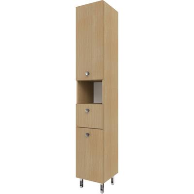 Hochschrank OPTIFIT "Hallig", beige (eichefarben hell), B:32,5cm H:189,6cm T:34,6cm, Holzwerkstoff, Schränke, Hochschrank, Breite 32,5 cm, schnelle Montage mit OPTIsnap