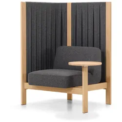 Modern Highback Sessel mit Anbautisch