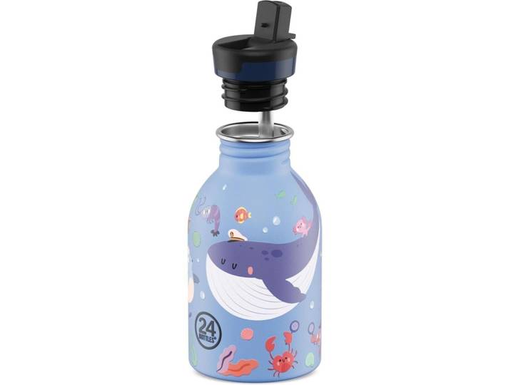 Trinkflasche 24 Bottles H 13.7 m Ocean Friends Edelstahl 250 ml Spülmaschinenfest - Trinkflasche