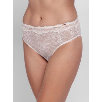 Slip DORINA "ORIGINS", Damen, Gr. S, rosa (ivory), Spitze, Obermaterial: 85% Polyamid, 15% Elasthan, bequem, Unterhosen Slip, zarte, elastische Spitze im floralen Design für eine perfekte Passform