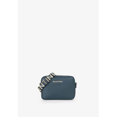 Mini Bag VALENTINO BAGS "ALEXIA", Damen, Gr. B/H/T: 23cm x 16cm x 6cm, blau (petrol), Lederimitat, Taschen, Damen Handtasche, Schultertasche, Umhängetasche mit Logo-Emblem