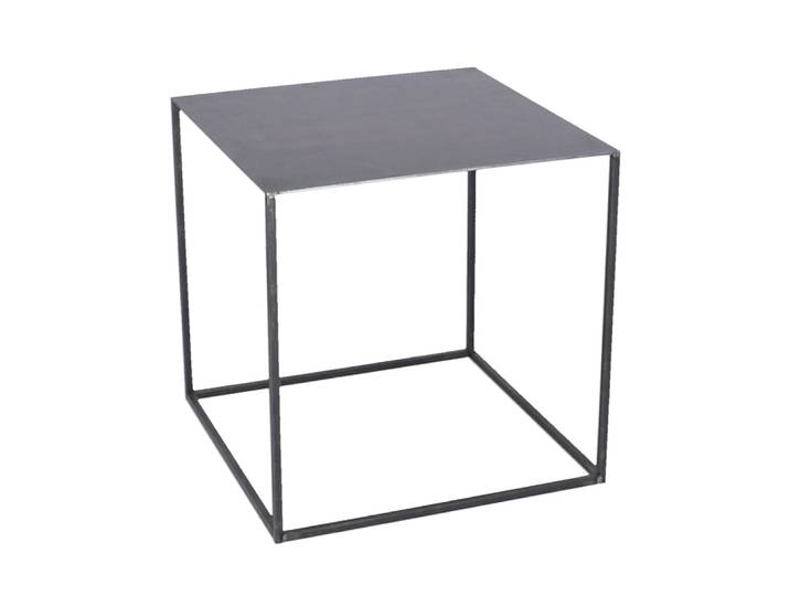 Jan Kurtz Beistelltisch PUR, 40 x 40 cm, 40 cm hoch, Stahlrohr