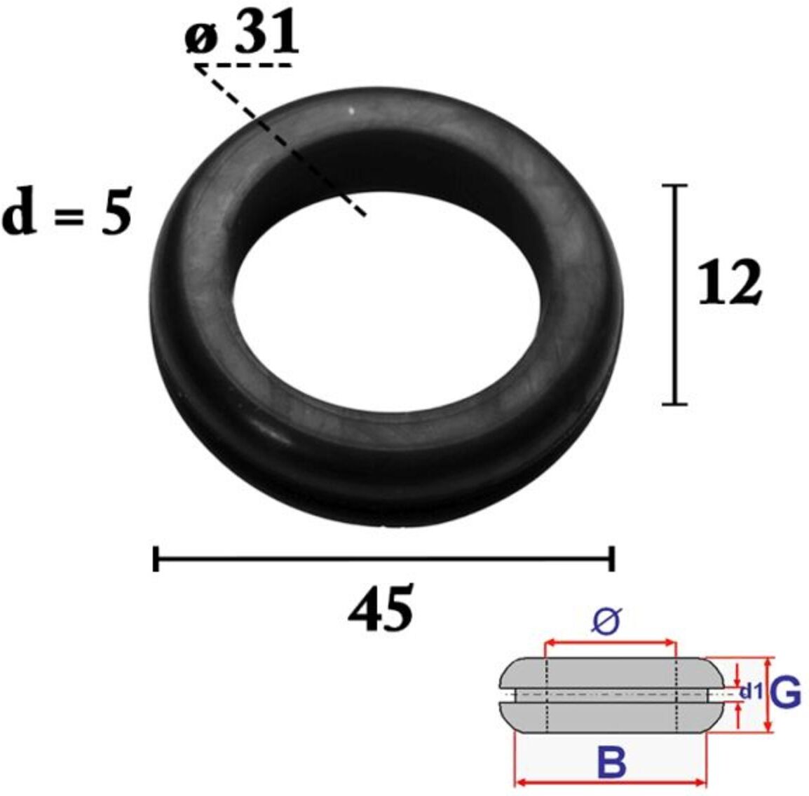 Polsterklammer ROMIX ROM C70397, 5 Stück