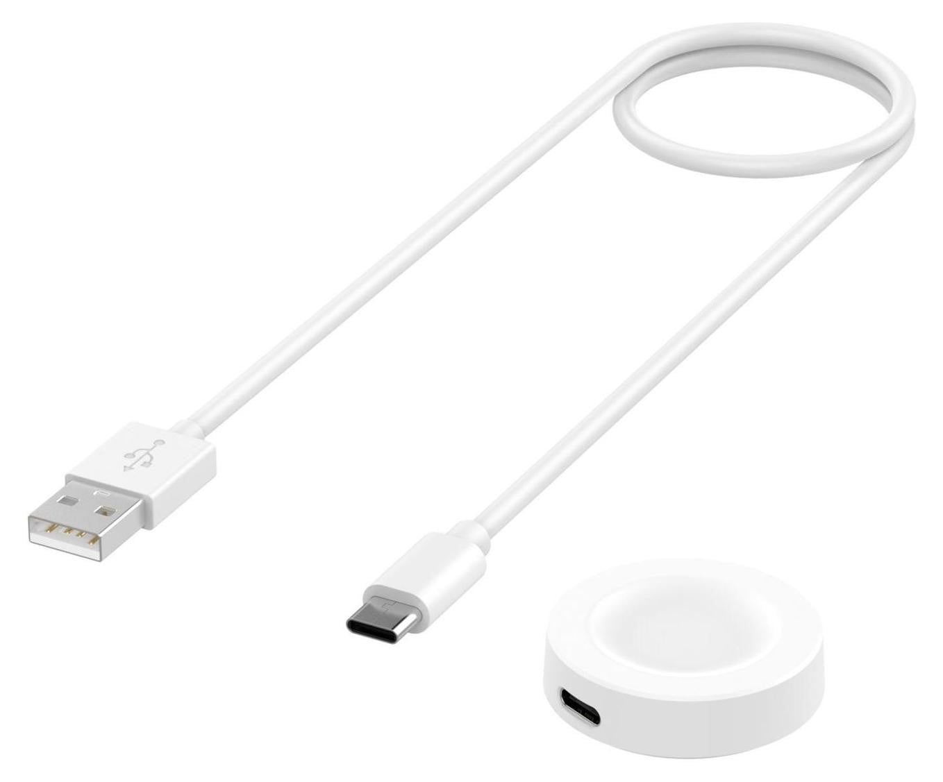 Huawei Watch D3 D2 Magnetische USB-A Oplaadkabel, 1 meter, wit