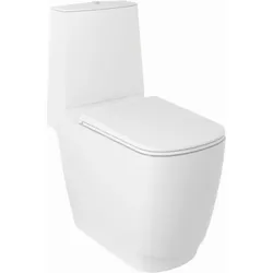 Kludi RESA S Spiralfl ush-Stand-WC 27WCB0253 68 cm, S-förmiger Abfluss Mattweiß
