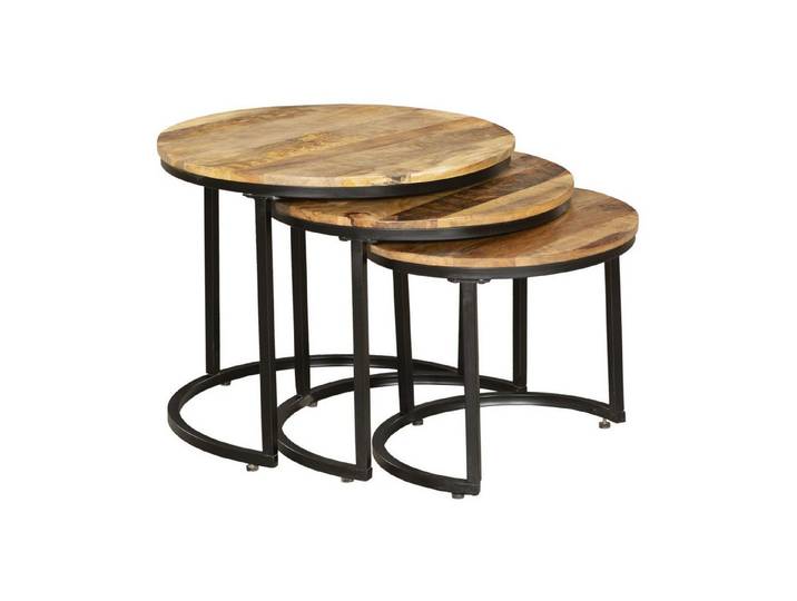 INTERIA Home & Living Wohnzimmertisch, Beistelltisch ALUVA 3er Set Tisch Wohnzimmer Couchtisch