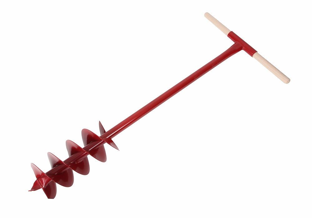 JUNGELMAR Erdlochbohrer pulverbesch. D:150 mm L:112 cm m. Holzgriff 08438559