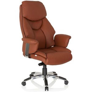 hJh-OFFICE Chefsessel PRADO, 608220, braun, Echt Leder, belastbar bis 130 kg