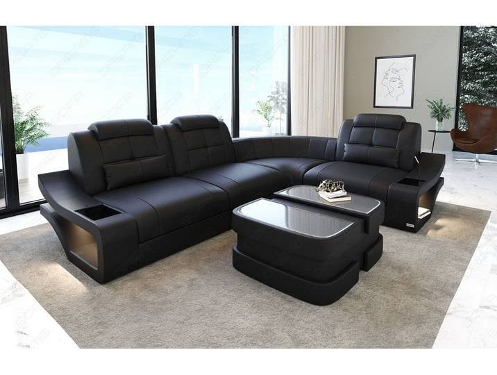 Ecksofa Elena Eleganz L-Form aus Leder