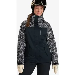ROXY Damen Jacke JETTY BLOCK JK, Größe S in Schwarz Schwarz