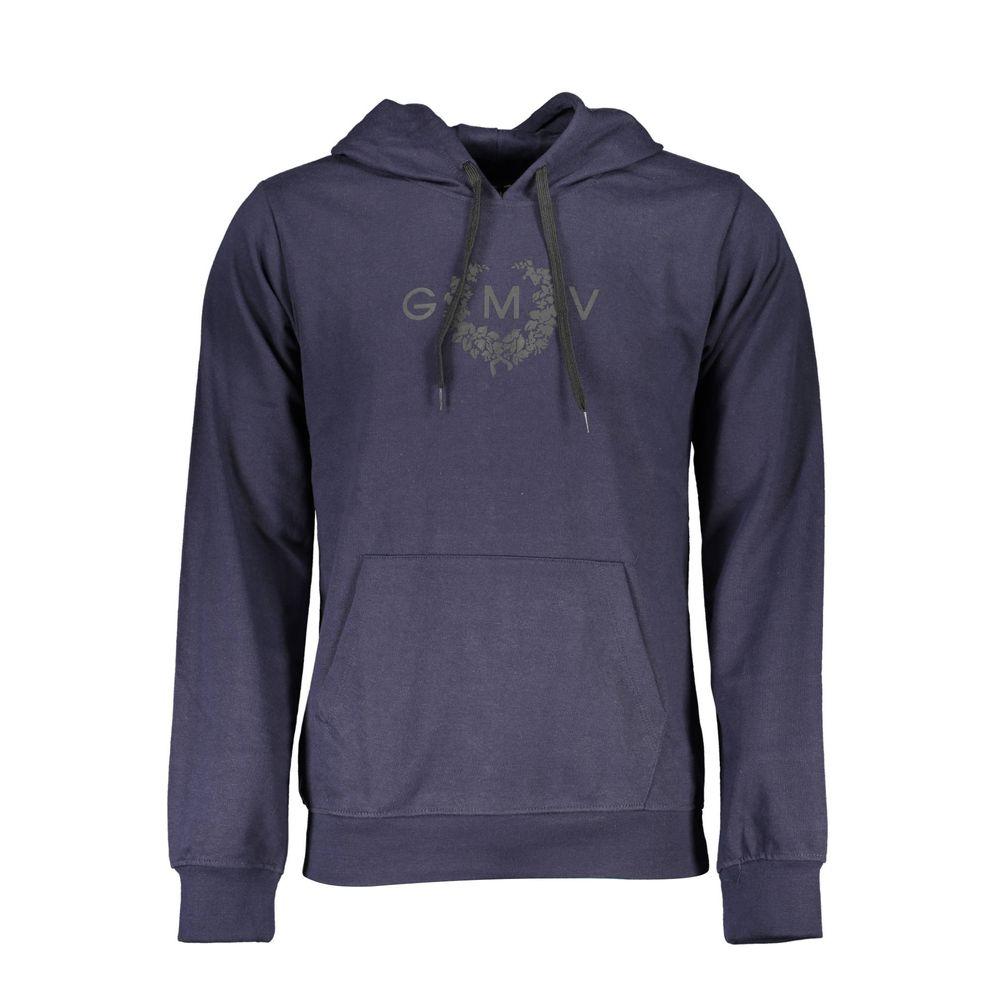 Gianmarco Venturi Blaue Baumwolle Herren Kapuzenpullover