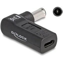 DeLOCK Adapter für Notebook Ladekabel USB Type-C Buchse zu Sony 6,0 x 4,3 mm Stecker 90° gewinkelt