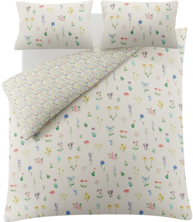 Bluebellgray WOODBRIDGE 100% Cotton Percale, 200 Thread Count Multi Super King Duvet Cover + 2 pillowcases