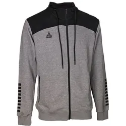 Select Kapuzen-Sweatjacke Oxford v22 - grau/schwarz - 2XL