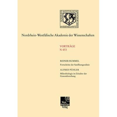 Fortschritte der Satellitengeodäsie. Mikrobiologie im Zeitalter der Genomforschung, Taschenbuch von Reiner Rummel, VS Verlag für Sozialwissenschaften,