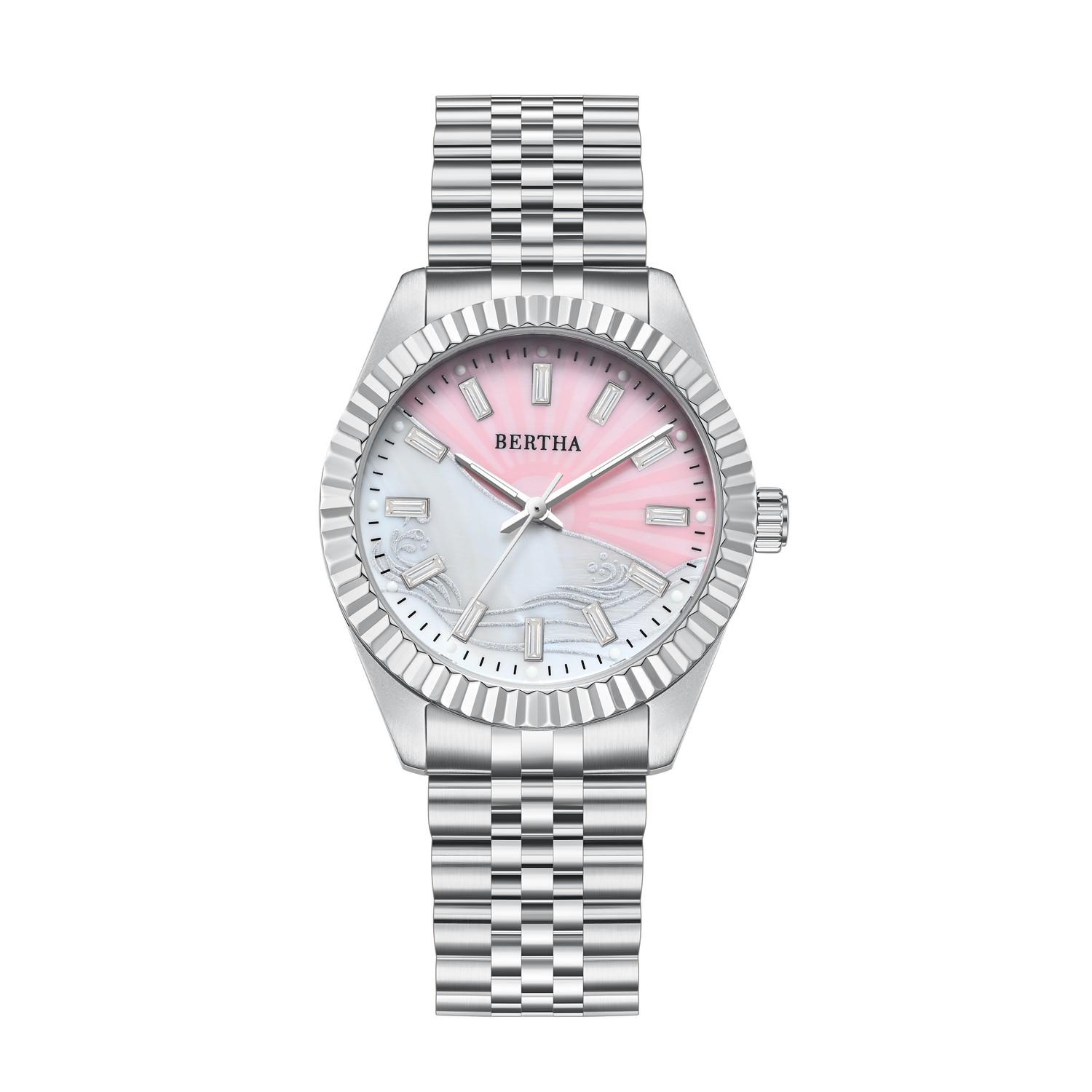 Bertha Marina parelmoer armbandhorloge