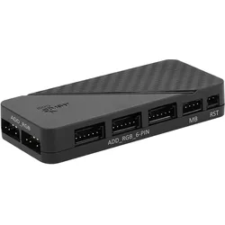 AeroCool Edge 14 Pro Lüfter, RGB, 3er Pack inkl. Controller (140 mm, 3x), PC Lüfter, Schwarz