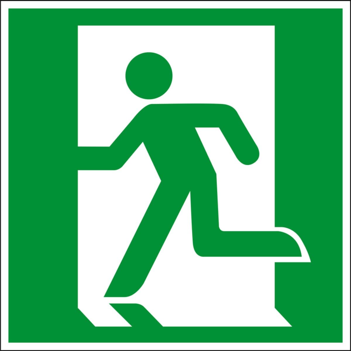 Eichner Fluchtwegsschild Fluchtweg - Notausgang 20 x 20 cm (9225-14071-020)