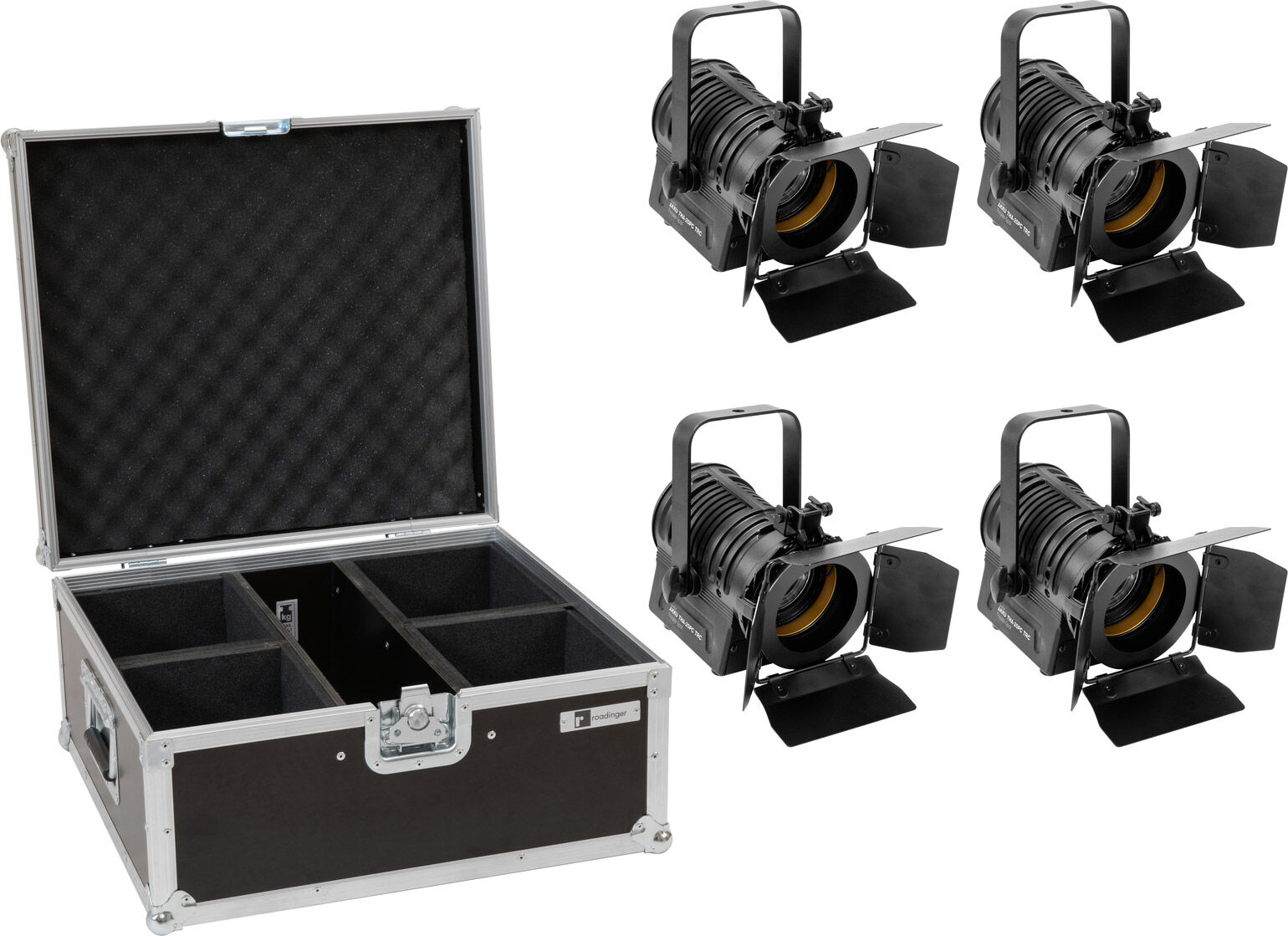 EuroLite Set 4x Akku Tha-20pc Trc Theater-Spot Sw + Case