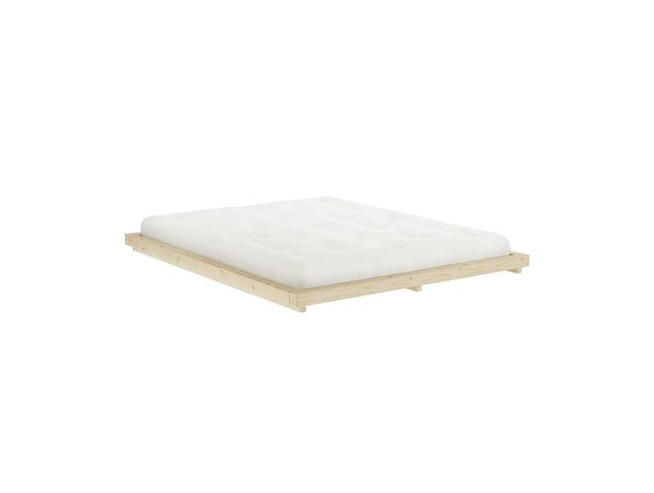 Futonbett KARUP DESIGN FSC Massivholz Futonbett, excl. Matratze, mit Lattenrost , beige (kiefer natur), B:173cm L:213cm, Betten, Futonbett, Minimalistisches Design, ein zeitloser Klassiker für moderne Räume